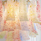 Retro Mazzega Murano Colorful Glass Chandelier