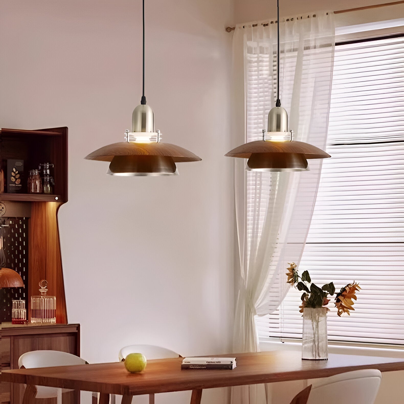 Retro Medieval Metal Flying Saucer Pendant Light