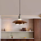 Retro Medieval Metal Flying Saucer Pendant Light