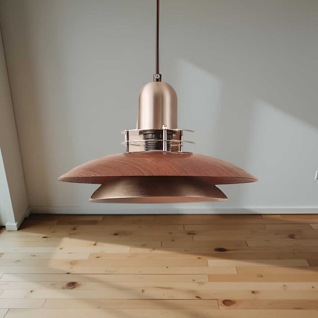 Retro Medieval Metal Flying Saucer Pendant Light