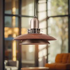 Retro Medieval Metal Flying Saucer Pendant Light
