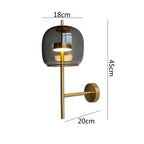 Kael Nordic Glass Wall Light