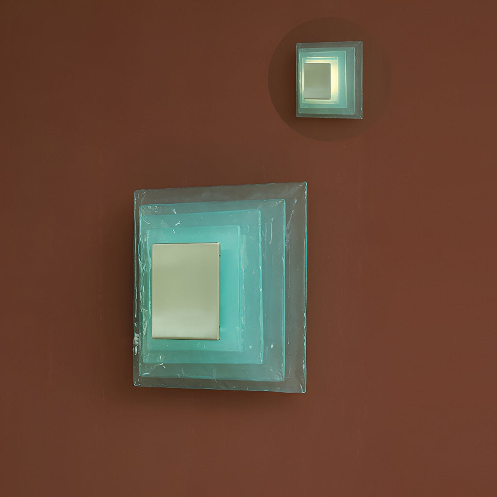 Retro Murano Water Ripple Glass Wall Light