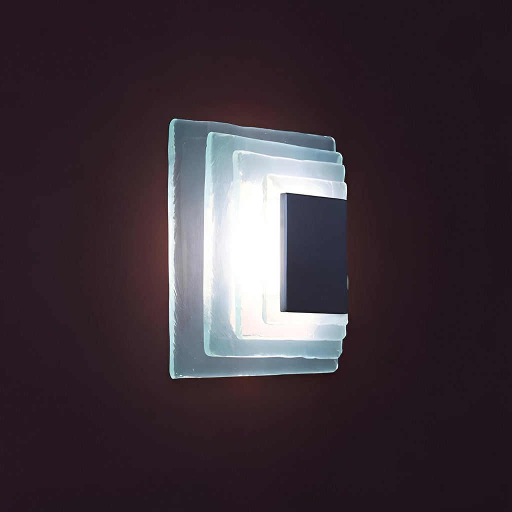 Retro Murano Water Ripple Glass Wall Light