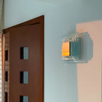 Retro Murano Water Ripple Glass Wall Light