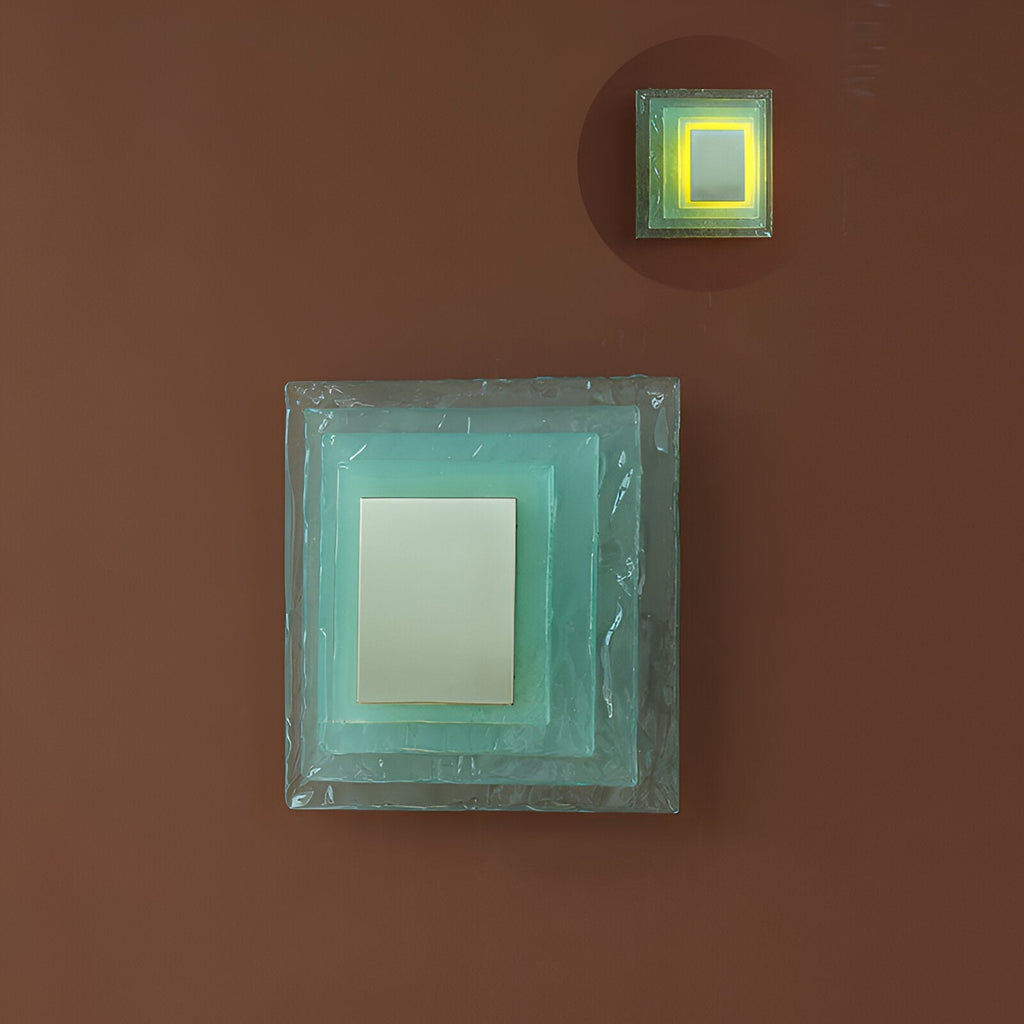 Retro Murano Water Ripple Glass Wall Light