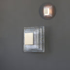 Retro Murano Water Ripple Glass Wall Light