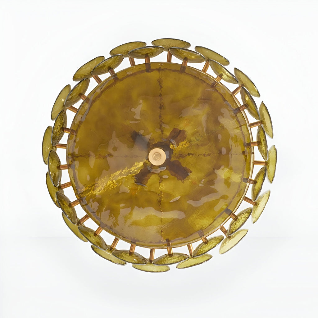 Retro Style Clara Colored Glass Chandelier