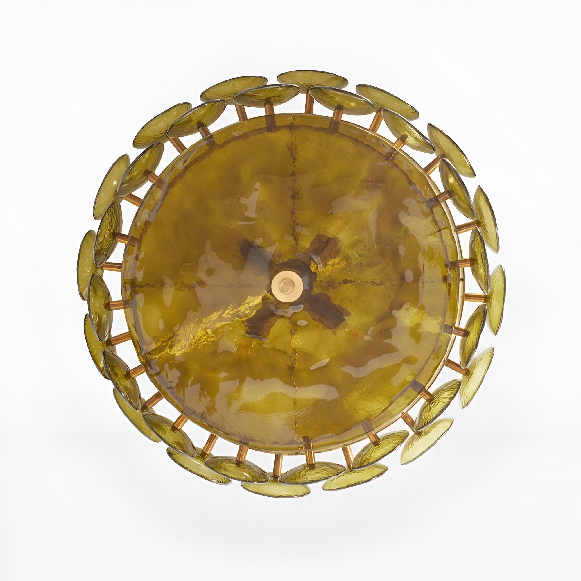 Retro Style Clara Colored Glass Chandelier