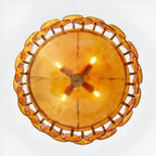Retro Style Clara Colored Glass Chandelier