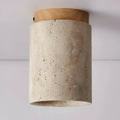 Orin Retro Travertine Flush Mount Ceiling Light