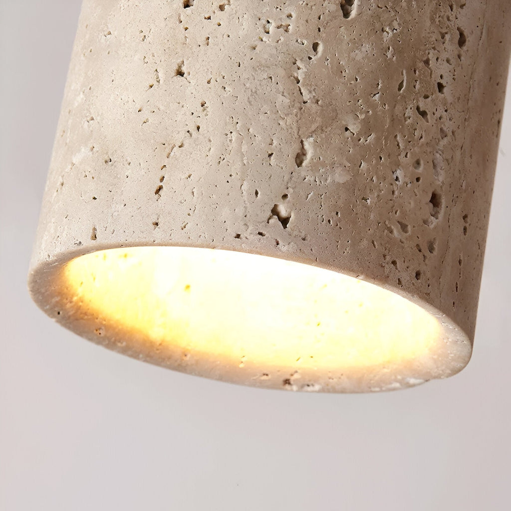 Orin Retro Travertine Flush Mount Ceiling Light