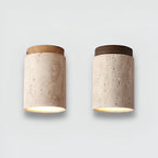 Orin Retro Travertine Flush Mount Ceiling Light