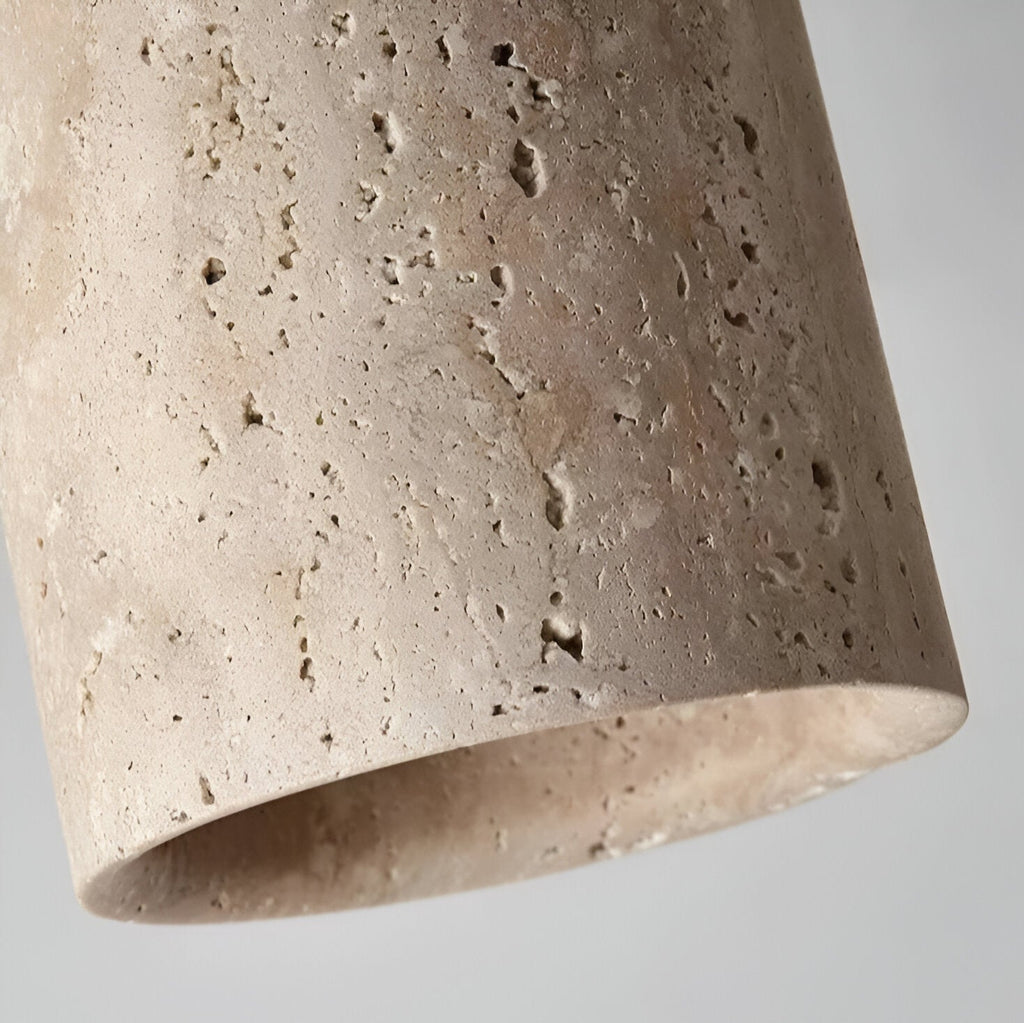 Orin Retro Travertine Flush Mount Ceiling Light
