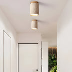 Orin Retro Travertine Flush Mount Ceiling Light