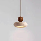 Retro Wabi-Sabi Natural Stone Travertine Pendant Light