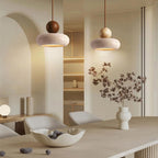 Retro Wabi-Sabi Natural Stone Travertine Pendant Light