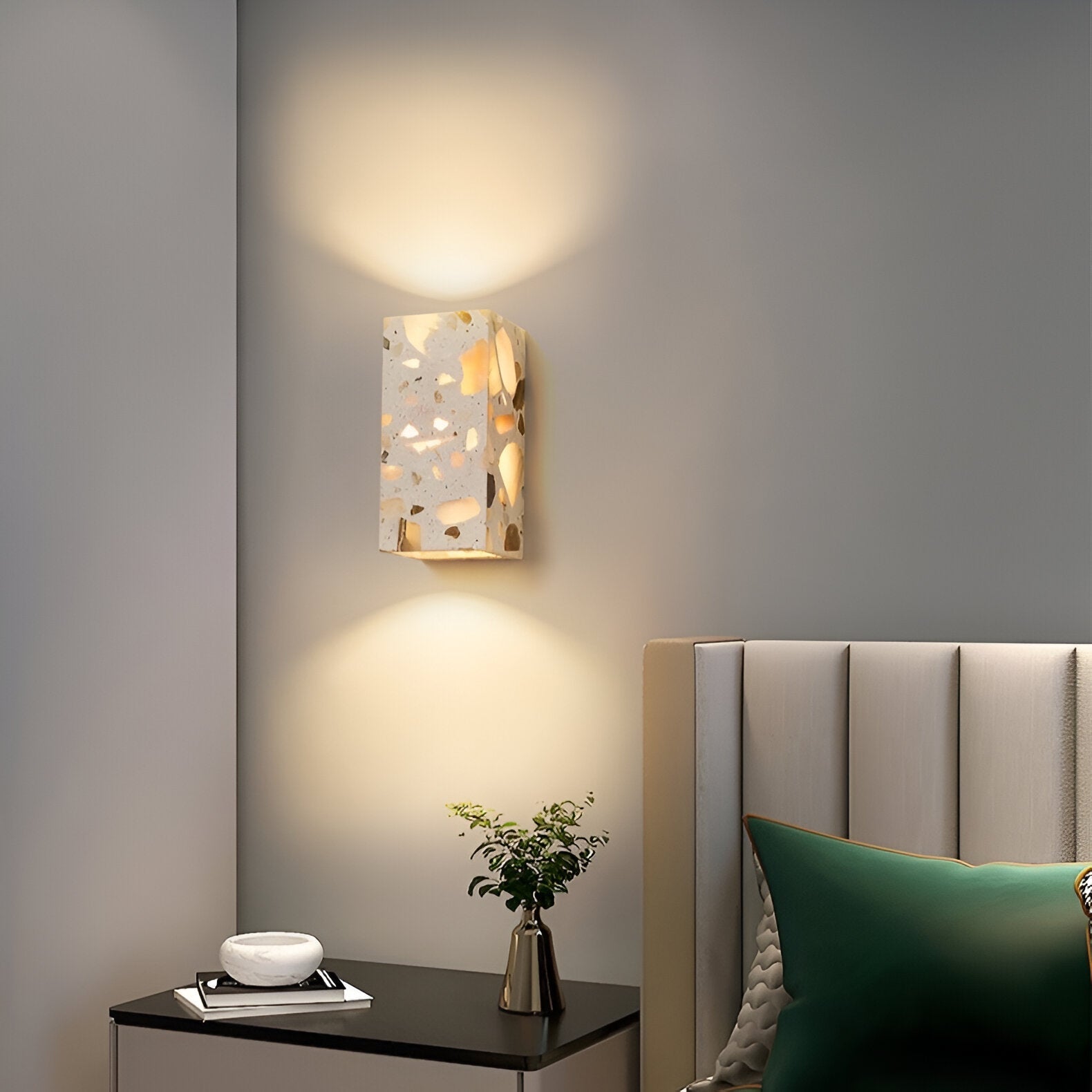 Retro Wabi-Sabi Style Marble Wall Light