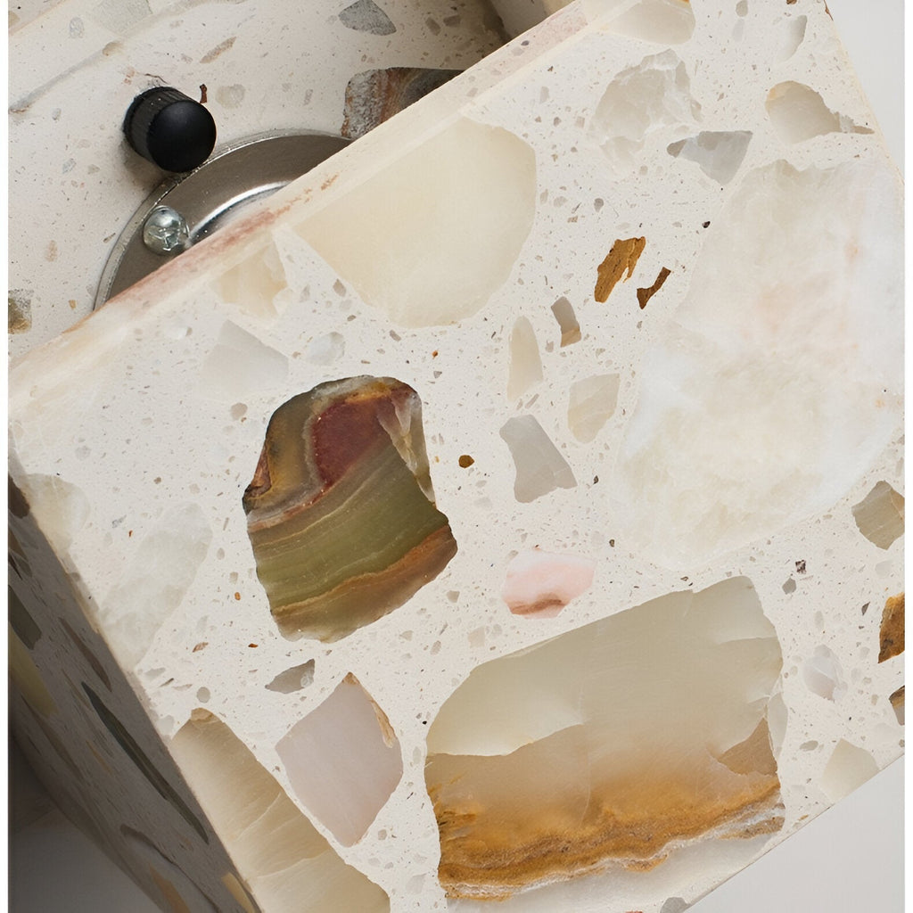 Retro Wabi-Sabi Style Marble Wall Light