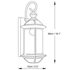 Retro European Brass IP65 Waterproof Outdoor Wall Light