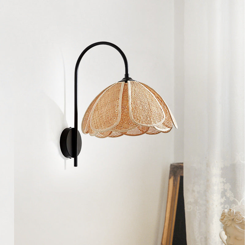 The Glow of Rattan Wall Light