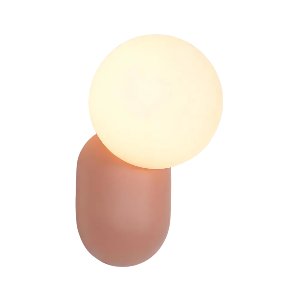 Luma Nordic Glass Orb Wall Light