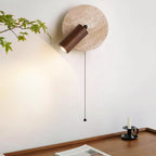 Travertine Modern Rotatable Bedside Wall Light