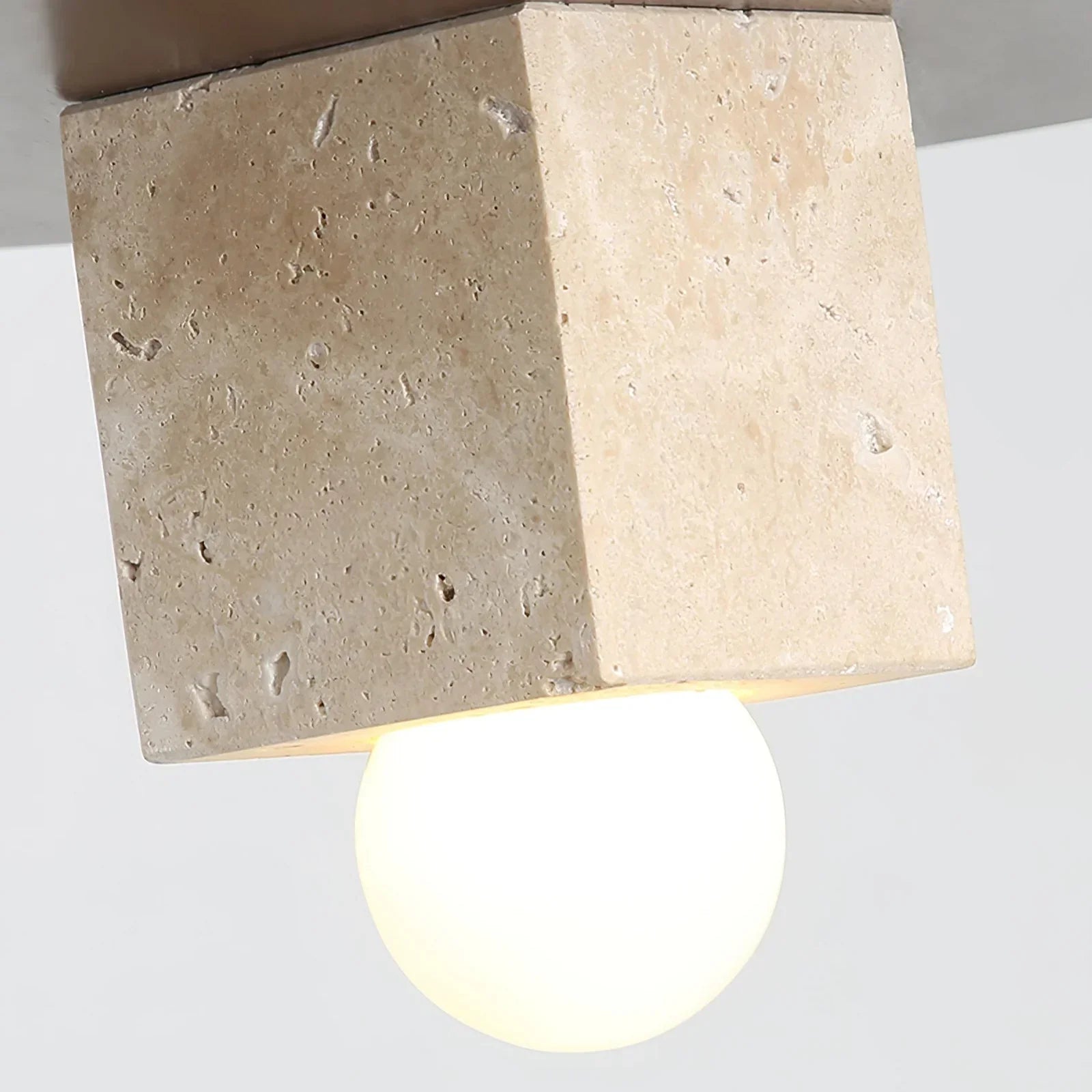 Nordic Grove Travertine Minimalist Pendant Lamp