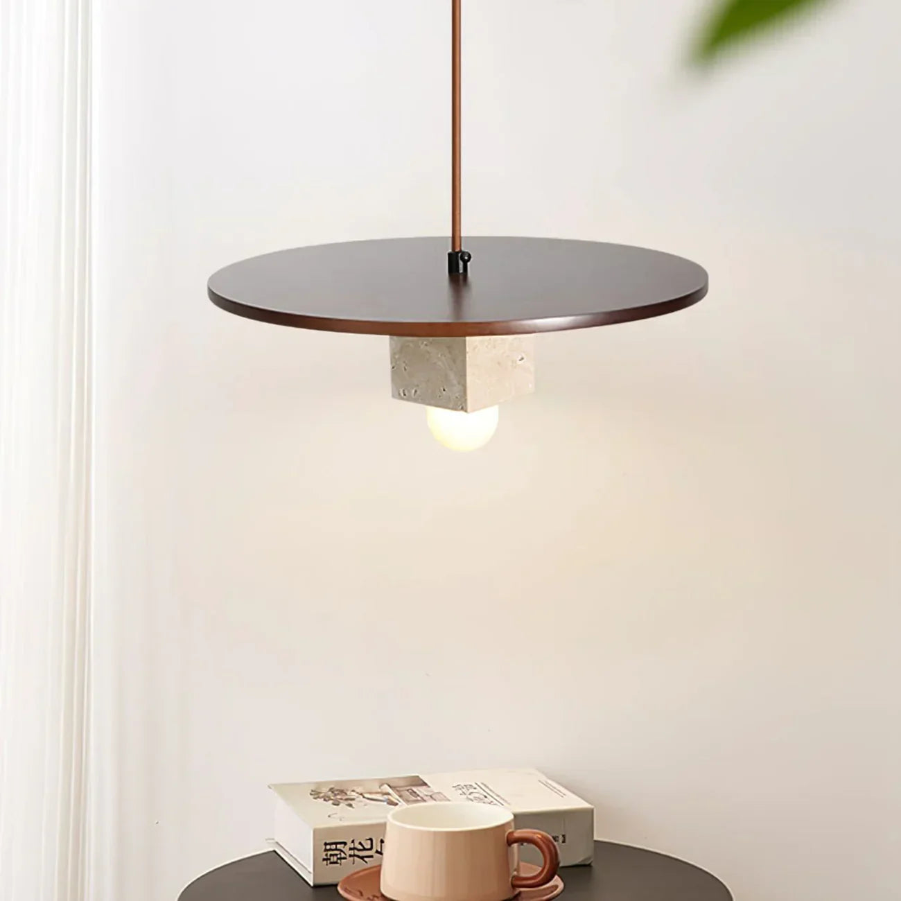 Nordic Grove Travertine Minimalist Pendant Lamp
