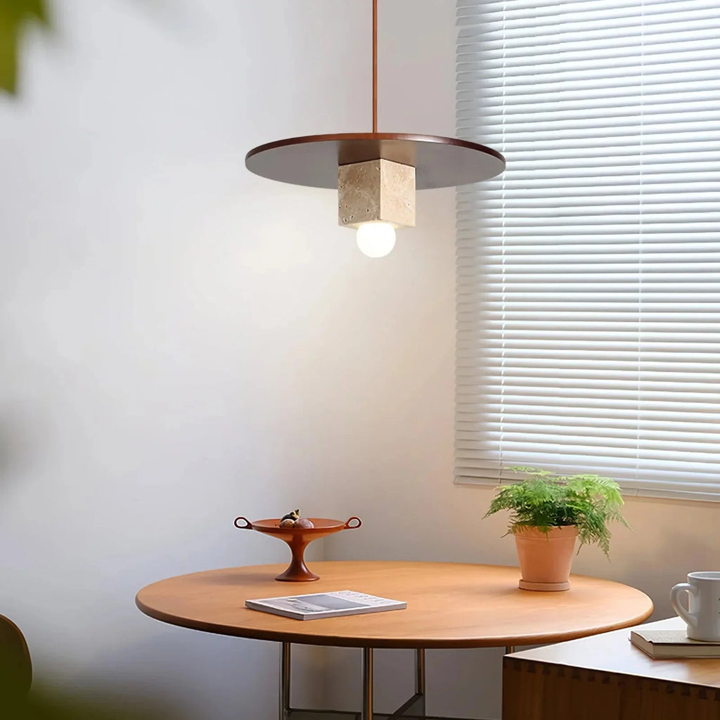 Nordic Grove Travertine Minimalist Pendant Lamp