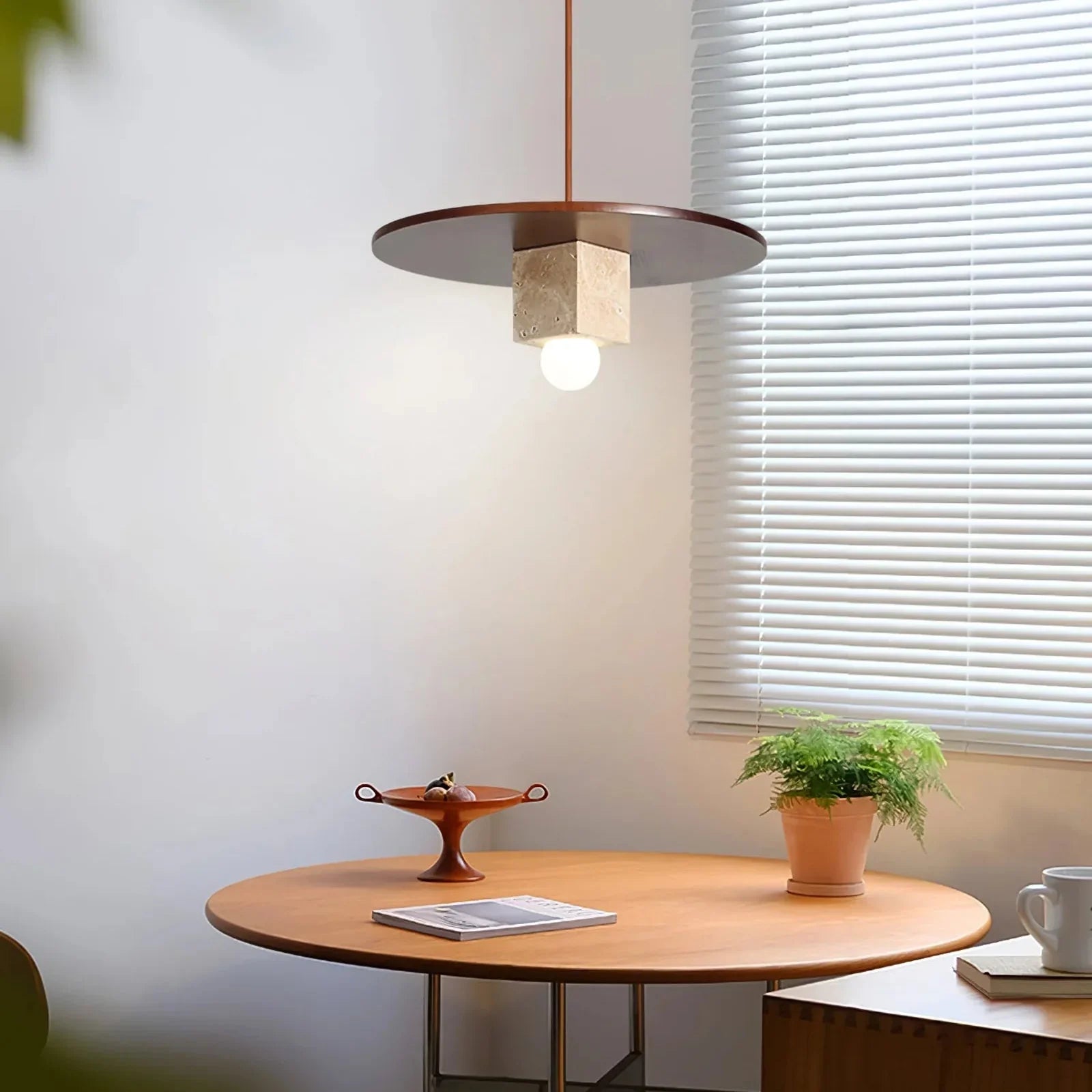 Nordic Grove Travertine Minimalist Pendant Lamp