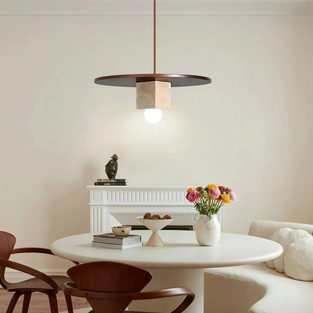 Nordic Grove Travertine Minimalist Pendant Lamp