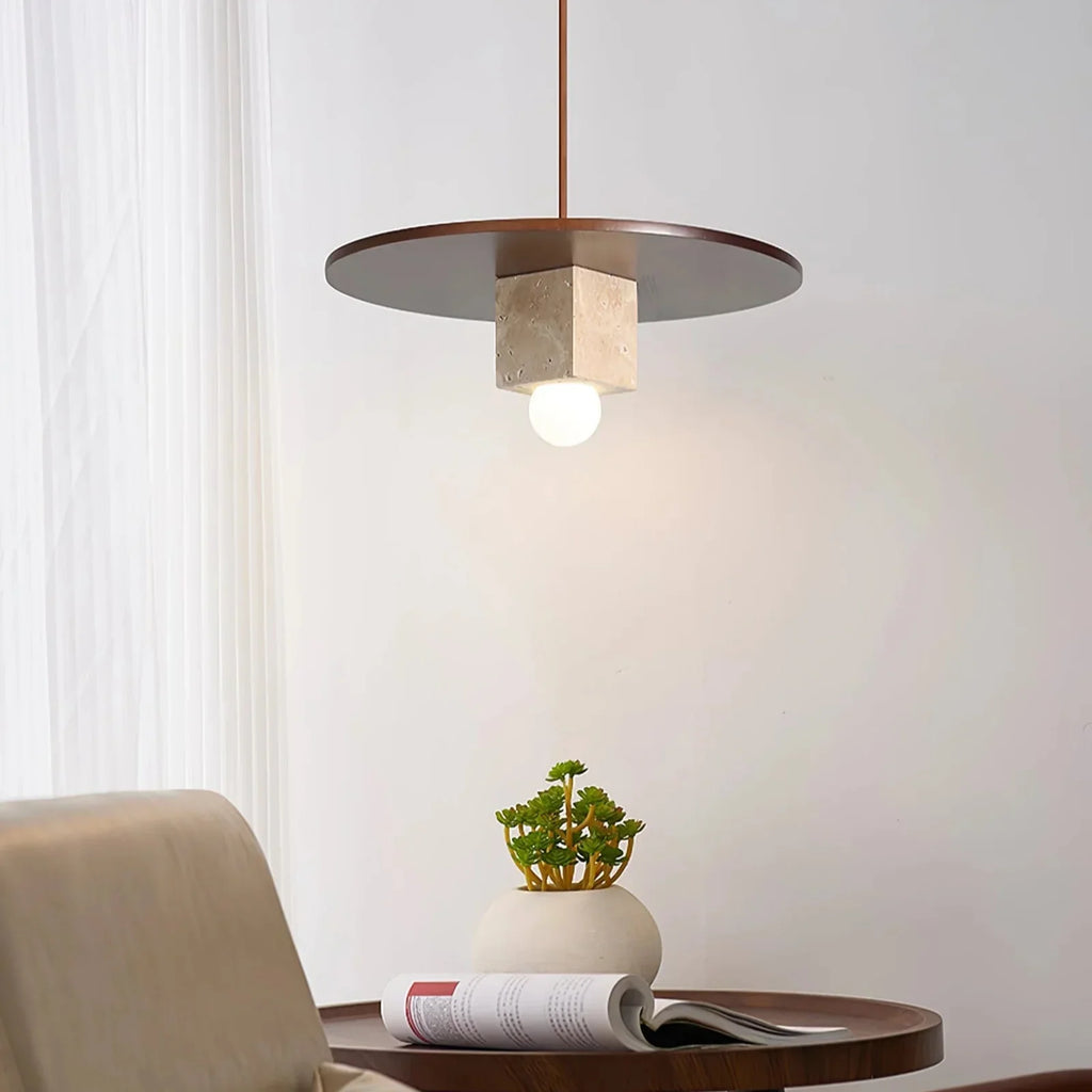 Nordic Grove Travertine Minimalist Pendant Lamp