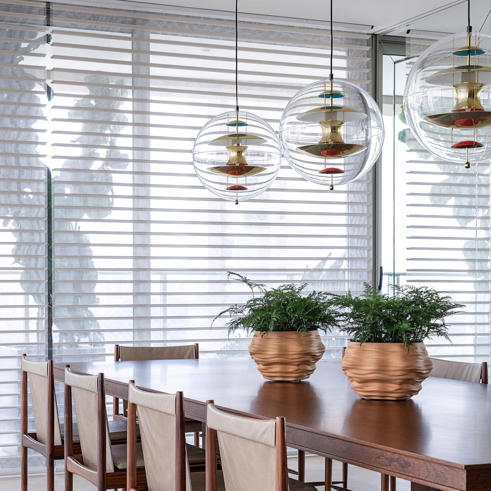 Luminous Sphere Modern Metal Acrylic Pendant Light