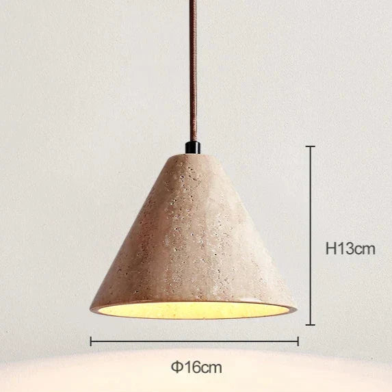 Travertine Modern LED Chandelier Pendant Light