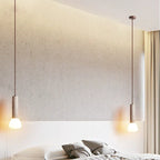 Elegant Travertine Cream Style Pendant Light