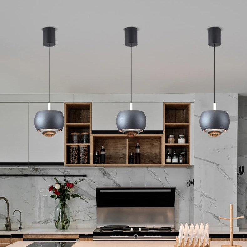 Modern Aluminum Light Ball LED Pendant Light