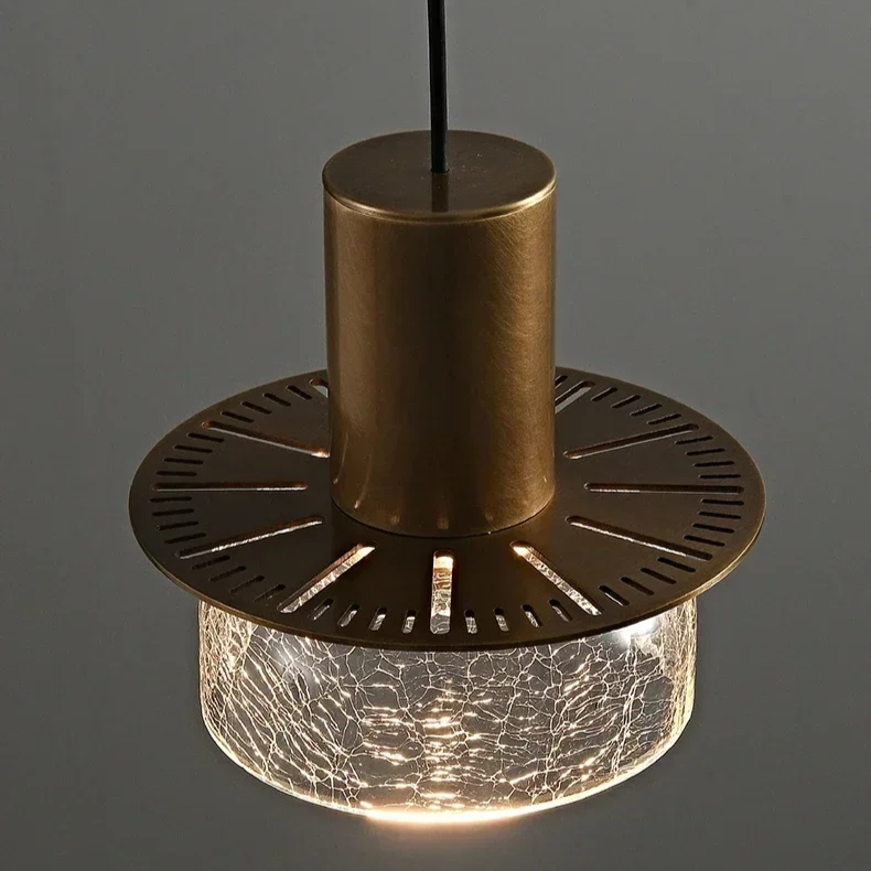 Retro Cracked Glass Pendant Light