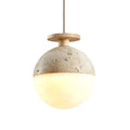 Travertine Hanging Ball Pendant Light