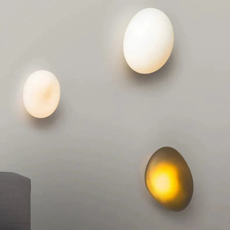 Stained Cobblestone Shape Glass Wall Light