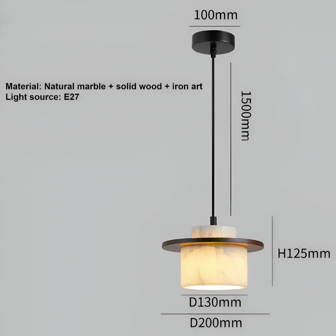 Nordic Modern Alabaster Marble Pendant Light