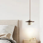 Japanese Style Vintage Travertine Pendant Light