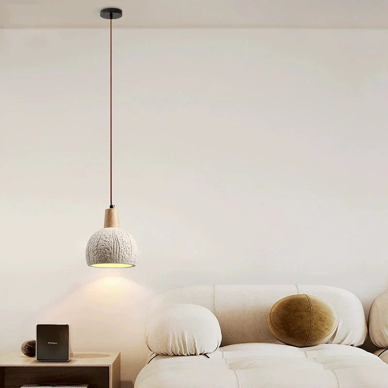 Round Cement Pendant Light