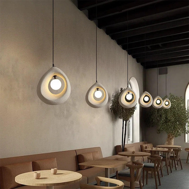 Hayami Wabi Sabi Resin Pendant Light