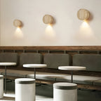 Japanese Wabi Sabi Natural Travertine Stone Wall Light