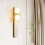 Long Strip Stone Travertine Wall Light