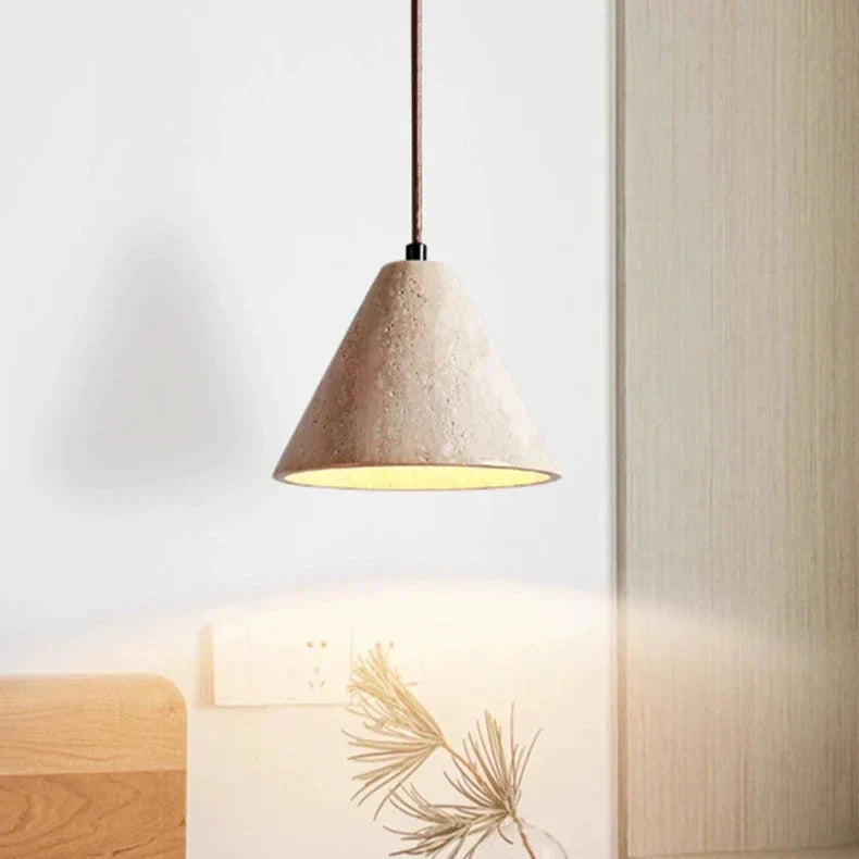 Travertine Modern LED Chandelier Pendant Light