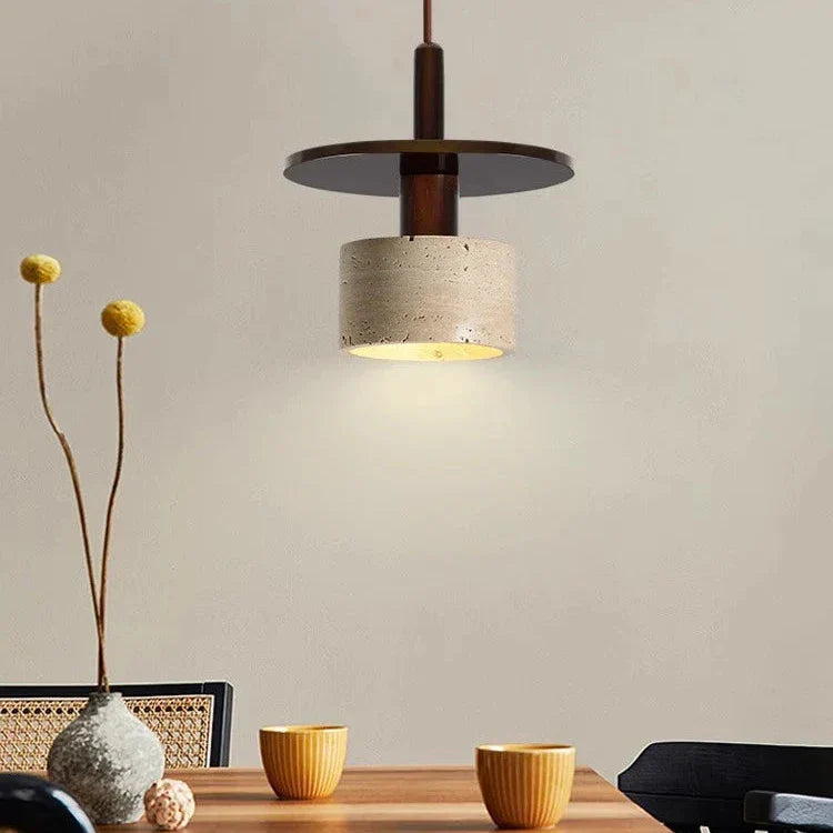 Travertine Vintage Retro Style Pendant Light