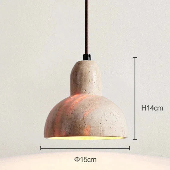 Travertine Natural Style Pendant Light