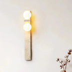Long Strip Stone Travertine Wall Light